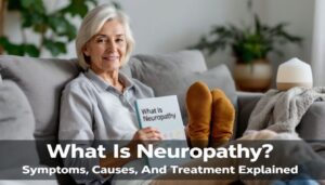 patient sitting on a couch questioning what is neuropathy?