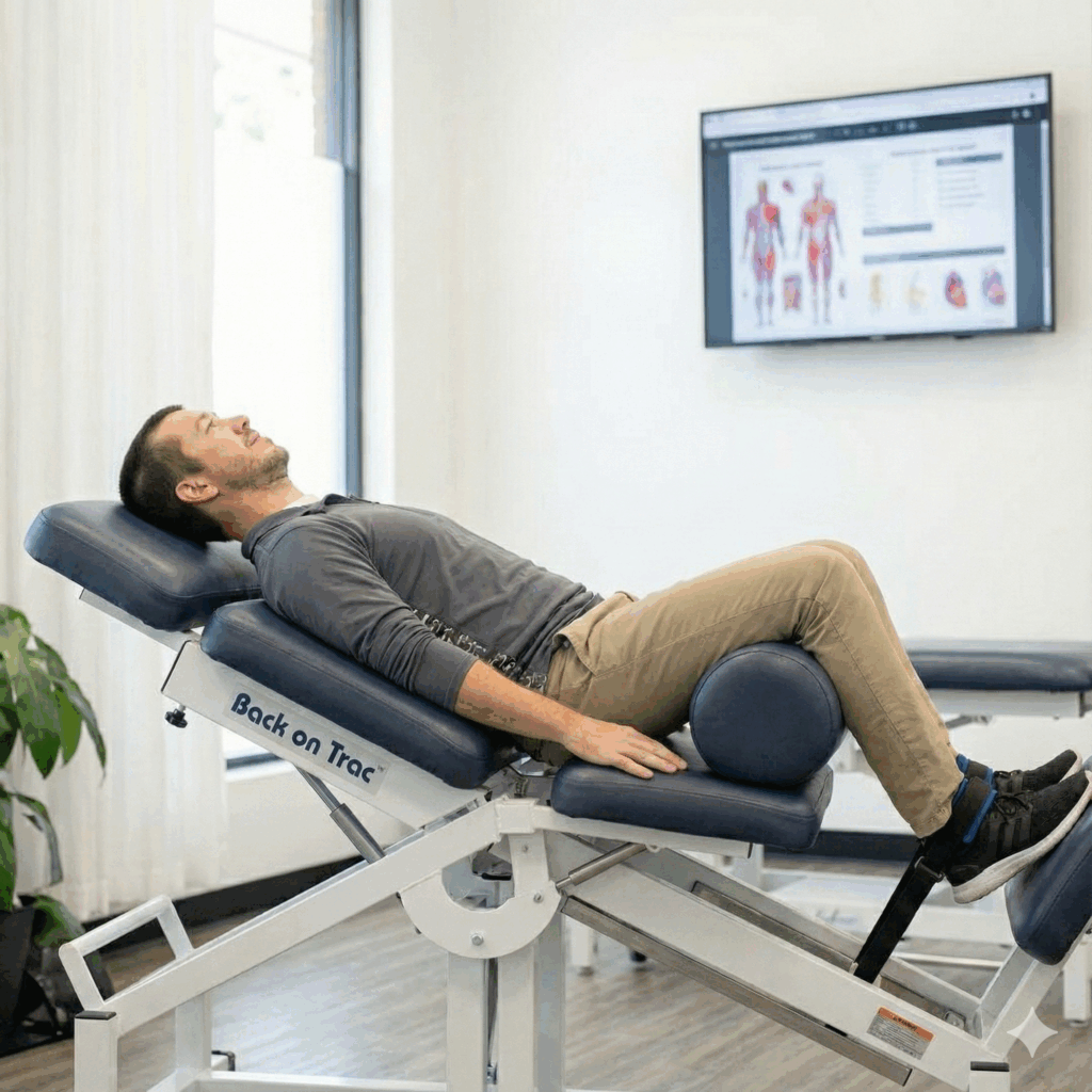 non-surgical spinal decompression device at Advantage Health Center